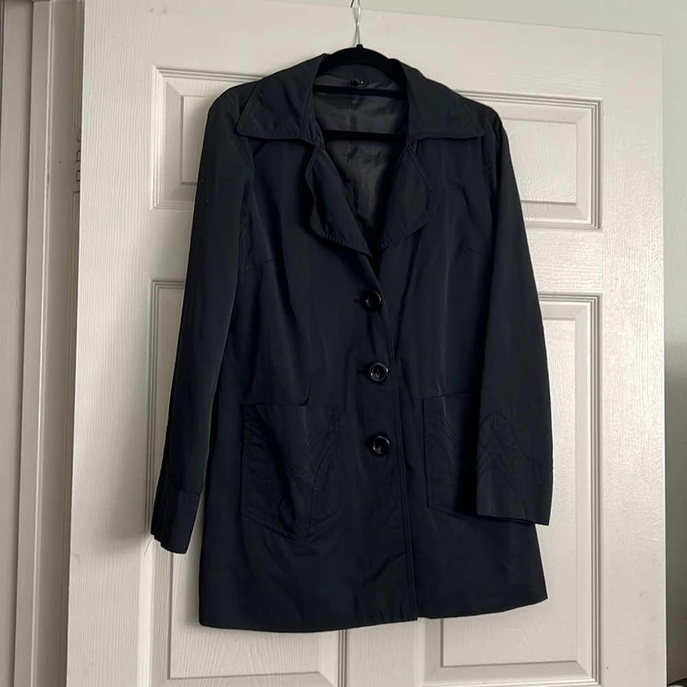 Nordstrom x Ambioon black button up overcoat